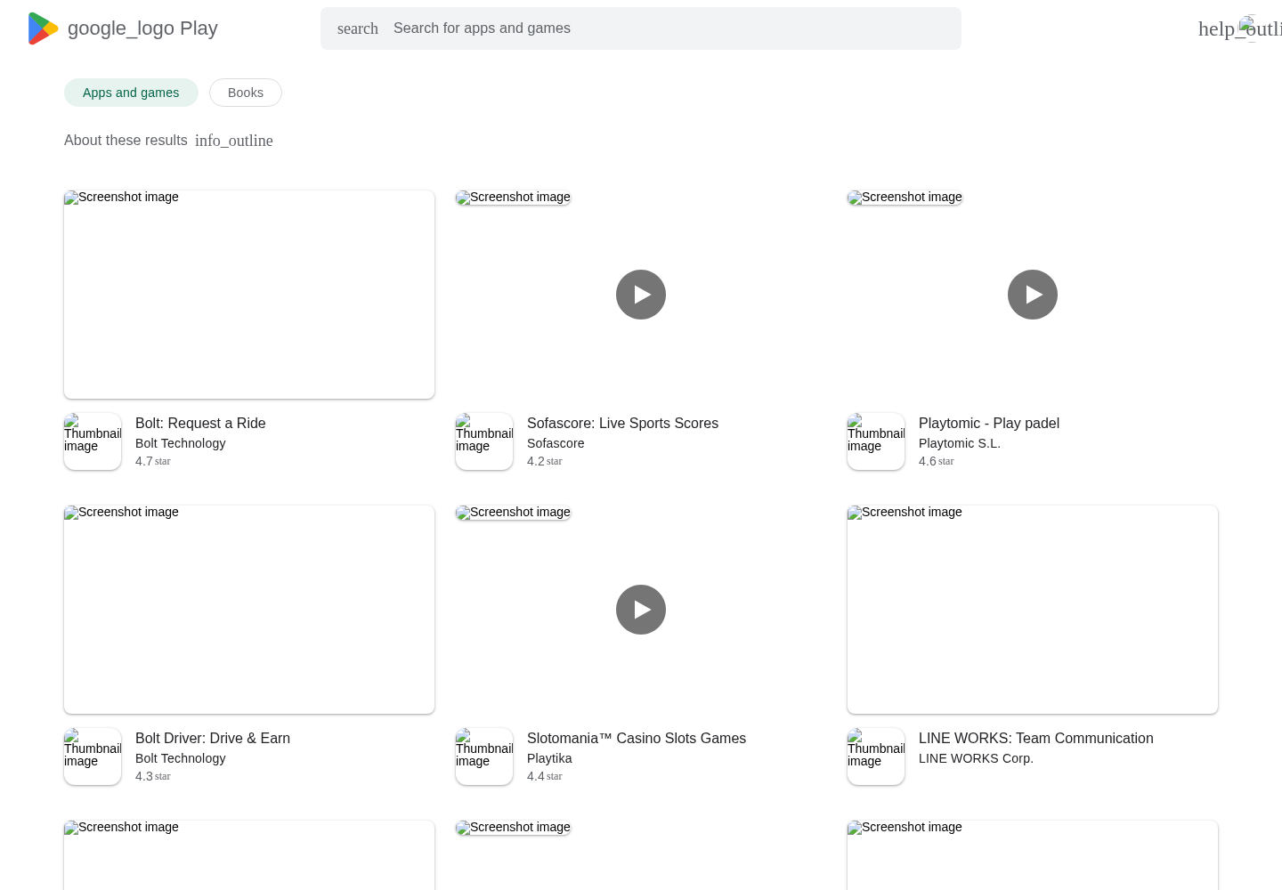 Google Play Store search results for Betika Ghana