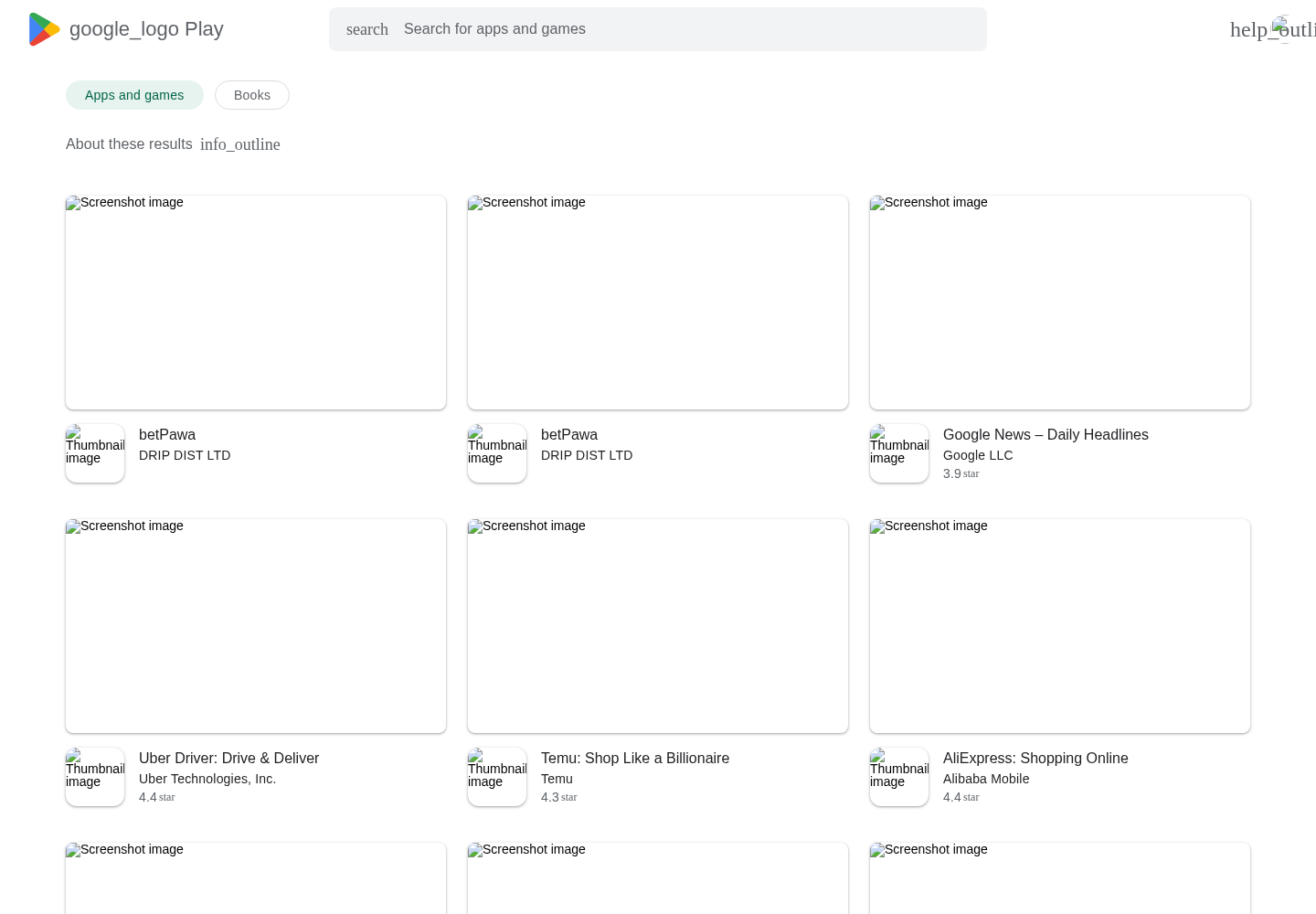 Independent betPawa Ghana app-search context capture